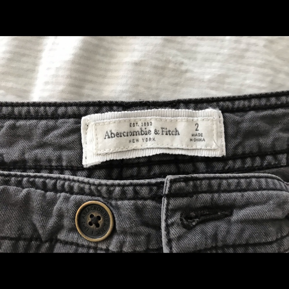 Abercrombie and Fitch dark gray shorts